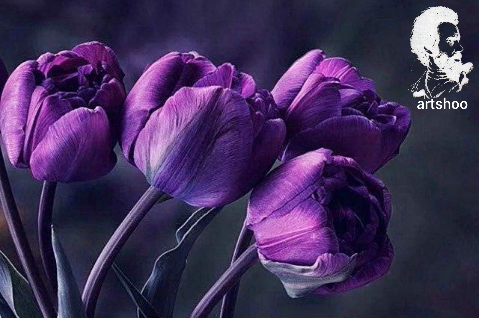 گل اورژینال رنگ روغن